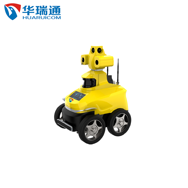 華瑞通地面四驅輪式5G全景電力巡檢機器人產品特點